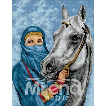 Milena Style Кралицата на пустинята - гоблен със схема конци Ariadna 1: 4
