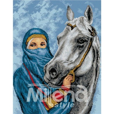 Milena Style Кралицата на пустинята - гоблен със схема конци Ariadna 1: 4