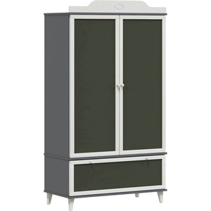 vidaXL Креативно съхранение за деца ROROS Сив и бял 90 x 45 x 165 см (42003035)