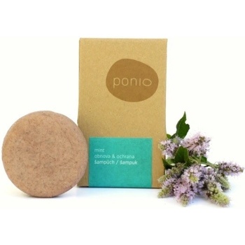 Ponio tuhý šampón s kondicionérem Mint 30 g