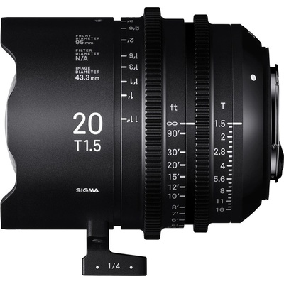 SIGMA CINE 20mm T1.5 FF FL FCE METRIC Canon EF