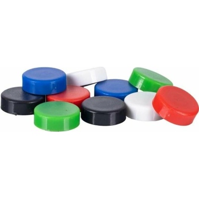 Q-CONNECT Magnety okrúhle, 20 mm, 10 ks, mix farieb
