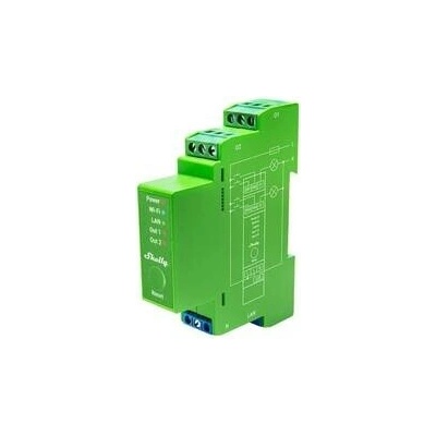 Shelly Pro Dimmer 2PM - dvoukanálový stmívací modul (LAN, WiFi, Bluetooth)