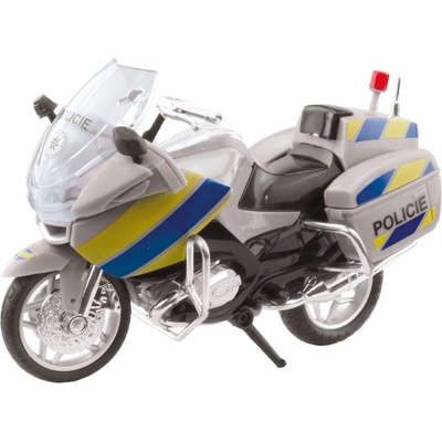 MaDe Motorka policejní kovová CZ 18cm