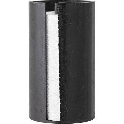 Dřevěný stojan na papírové utěrky Wooden Black Bloomingville
