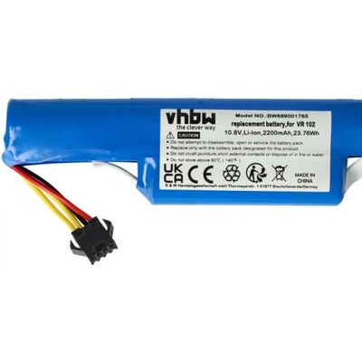 VHBW Батерия за Vileda VR 102 / VR One, 2200 mAh (889001765)