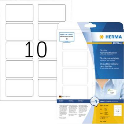 Herma 4514 jmenovky 80 x 50 mm acetátové hedvábí bílá 200 ks