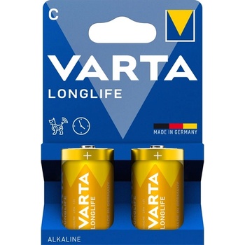 VARTA 4114101422 Longlife C (LR14) бебешки батерии 2бр/опаковка (без пластмасова опаковка) (4114101422)