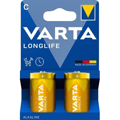 VARTA 4114101422 Longlife C (LR14) бебешки батерии 2бр/опаковка (без пластмасова опаковка) (4114101422)