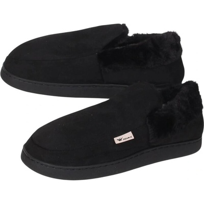 Мъжки пантофи в черно със затворена пета