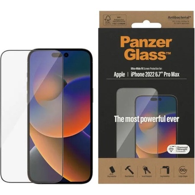 Panzer Стъклен Протектор за iPhone 14 Pro Max, PanzerGlass Antibacterial, Прозрачен (5711724027741)