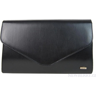 Grosso matná spoločenská clutch kabelka SP102 čierna