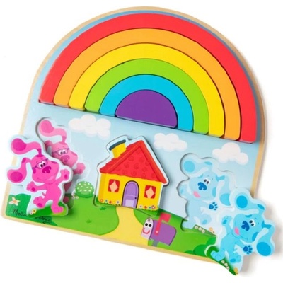 Melissa & Doug Дървен пъзел Melissa & Doug - Blue's Clues & You, Дъга (33008)