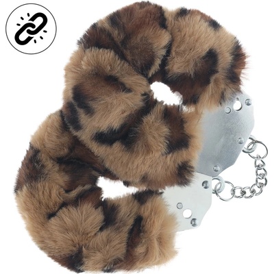 Kovové putá plyšové leopard