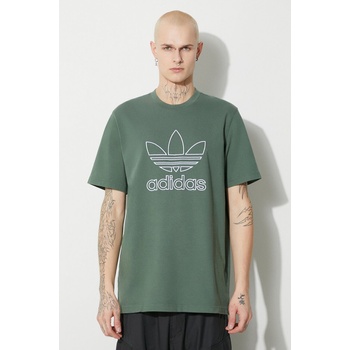 adidas Originals Памучна тениска adidas Originals Trefoil Tee в зелено с апликация IR7993 (IR7993)