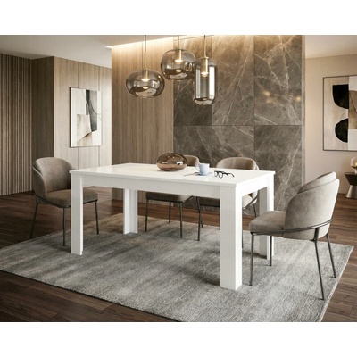 Dekit Aldo Rozkládací jídelní stůl Dine glossy white
