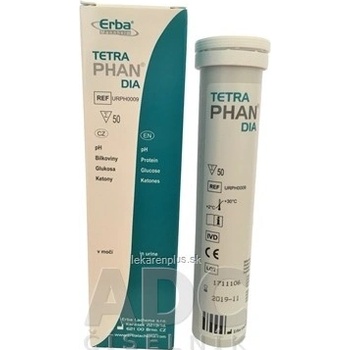 Tetraphan dia diagnostické prúžky na moč 50 ks