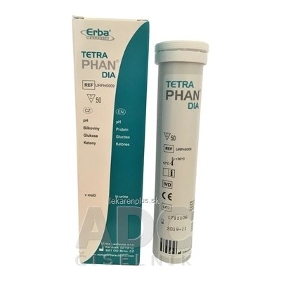Tetraphan dia diagnostické prúžky na moč 50 ks