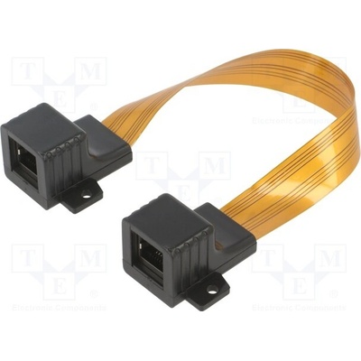 Lanberg ADS-RJ45-RJ45-245 Prodlužka Ethernet plochý Kat. 5,5e 0,17m oranžový