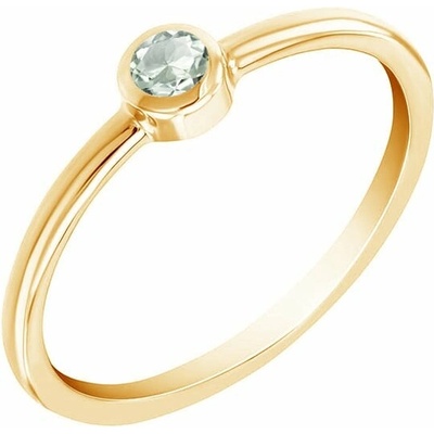 Eppi Zlatý prsten se zeleným safírem Emilien R41247