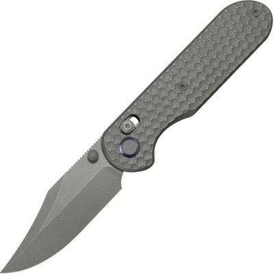GEO Knife Ethereal Cutter Darkwash M390 Blade Darkwash Ti
