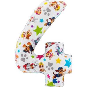 Grabo Фолиев Балон Цифра "4", Paw Patrol, 52x72 см (L224)