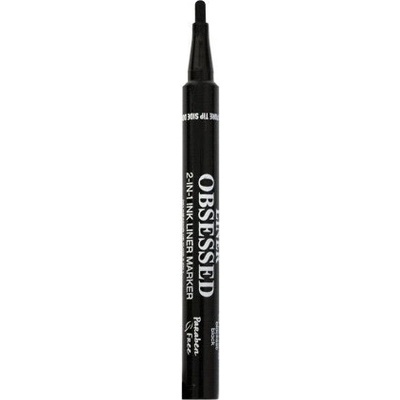 Palladio Liner Obsessed 2in1 Liner Marker Black Oční linky 2V1 1 ml