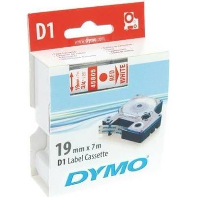 DYMO pásky D1 19mm štandard Červená na bielej