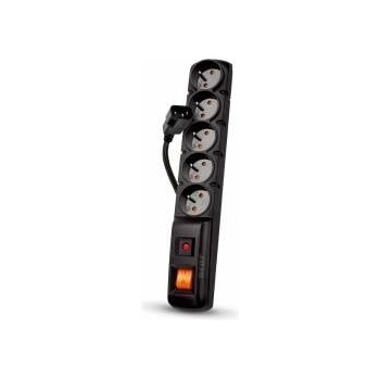 HSK Data HSKDATA W0086 Acar F5 IEC Surge Protection Strip Black 1.5m
