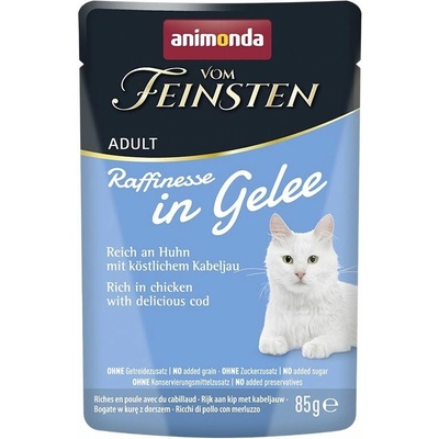 Animonda Vom Feinsten Raffinesse In Gelee Kúsky kuraťa a tresky v želé 85 g