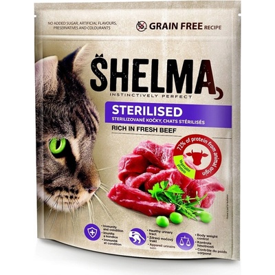 Shelma Premium bez obilnín sterilizované hovädzie mäso 0,75 kg