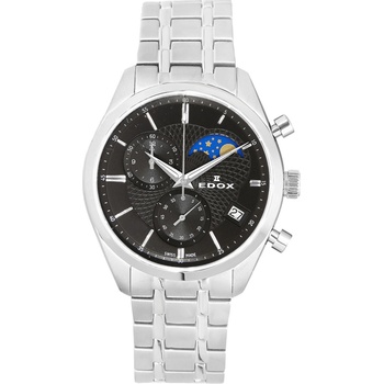 Edox Мъжки часовник Edox LES VAUBERTS MOONPHASE CHRONOGRAPH (01655-3M-NIN)