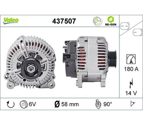 Alternátor VALEO 437507