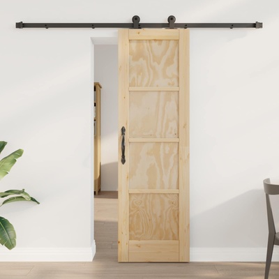 vidaXL Преплъзваща се врата ORKDAL 61 x 198, 5 см Натурално (3445494)