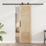 vidaXL Преплъзваща се врата ORKDAL 61 x 198, 5 см Натурално (3445494)
