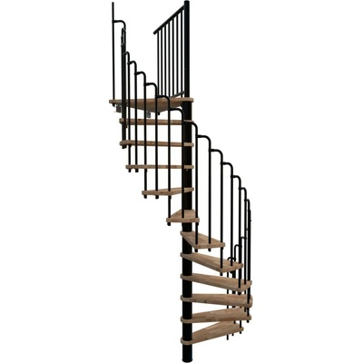 Minka STAIRS Kombinované točité schodiště Paris buk/černá pr. 140 cm
