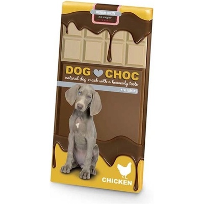 DUVO + DOG CHOC Chicken čokoláda pre psov bez cukru kuracia 100 g