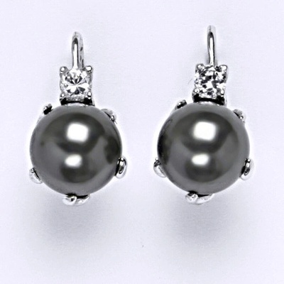 Čištín Swarovski perly dark gray NK 1190
