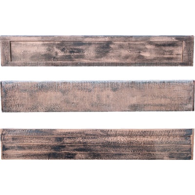 DITON Plotový systém - Natur Patina Velikost: 181,5 × 4,6 × 30, Varianta: Tvář dřeva - deska pro jednostranné použití Kazeta natur patina, Povrch: natur, reliéfní