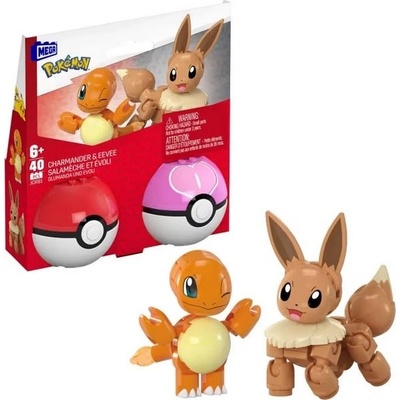 Mega Construx Pokémon Charmander & Eevee 40 ks