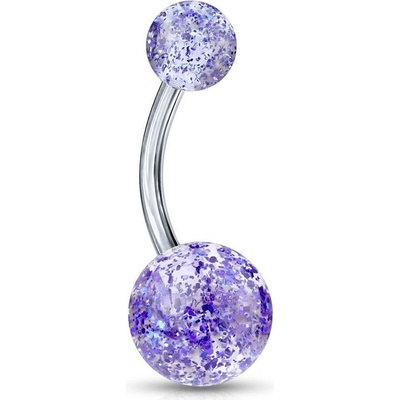 Šperky4U piercing do pupíku titan TIT1005-B