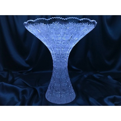 Krištáľová brúsená váza 30 cm