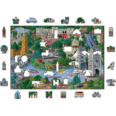 WOODEN CITY Dřevěné Londýnské památky 2v1 EKO 505 dielov