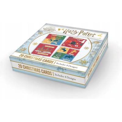 žiadna značka Vianočné pohľadnice Harry Potter - Súprava 20 pohľadníc Vianoce v krabičke