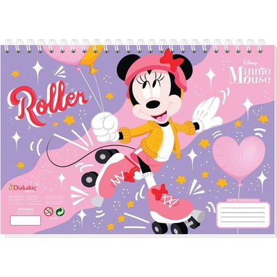 Diakakis Скицник със спирала А4, 30л, Minnie (30204-А-MINNIE)