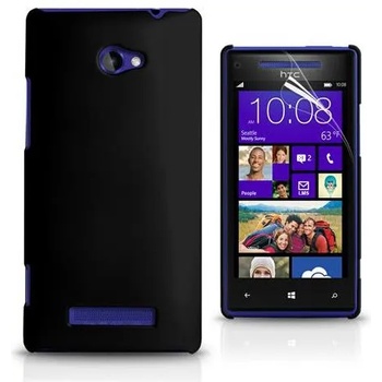 Image 1 of HTC Windows Phone 8X Твърд Капак Черен + Протектор