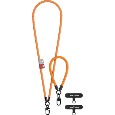 Snúrka na krk AlzaGuard Lanyard súprava oranžová AGDSLAES001O