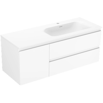 Mexen Orio шкафче за баня 120 см с мивка Vela дясно, 2S, 1D, бяло мат - 91A13-12047-3-BBFFFF01-W23P01 (91A13-12047-3-BBFFFF01-W23P01)