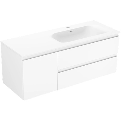 Mexen Orio шкафче за баня 120 см с мивка Vela дясно, 2S, 1D, бяло мат - 91A13-12047-3-BBFFFF01-W23P01 (91A13-12047-3-BBFFFF01-W23P01)