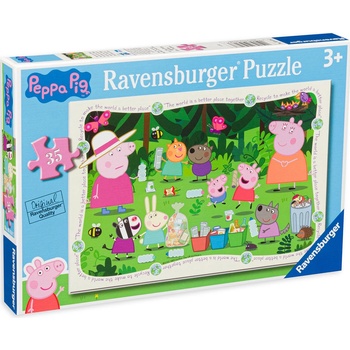Ravensburger Пъзел Ravensburger от 35 части - Пепа и приятели (05618)